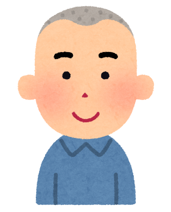 坊主頭の男性のイラスト | かわいいフリー素材集 いらすとや