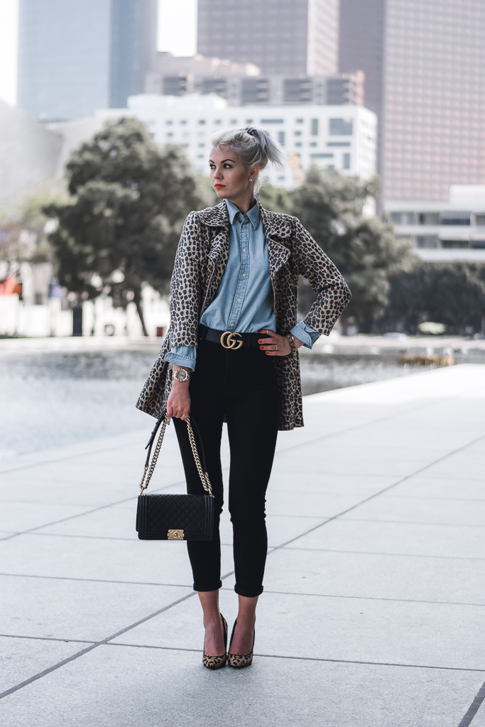 how to wear a leopard coat