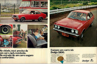 propaganda Dodge 1800 - 1974, Dodge Dart 1974, chrysler anos 70, carro antigo chrysler, anos 70, década de 70, propaganda anos 70, Oswaldo Hernandez,