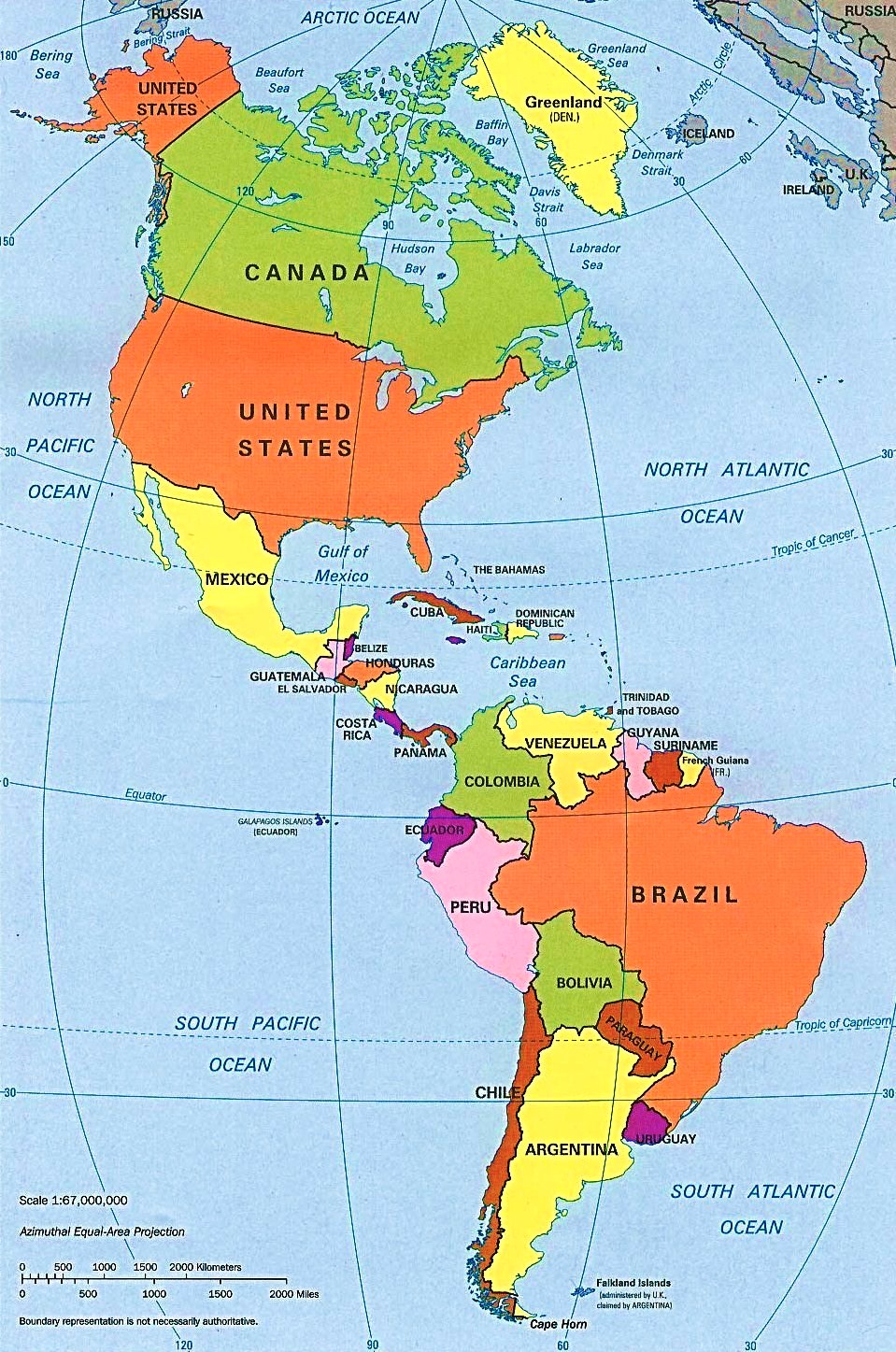 25 Increible Mapa Continental Americano