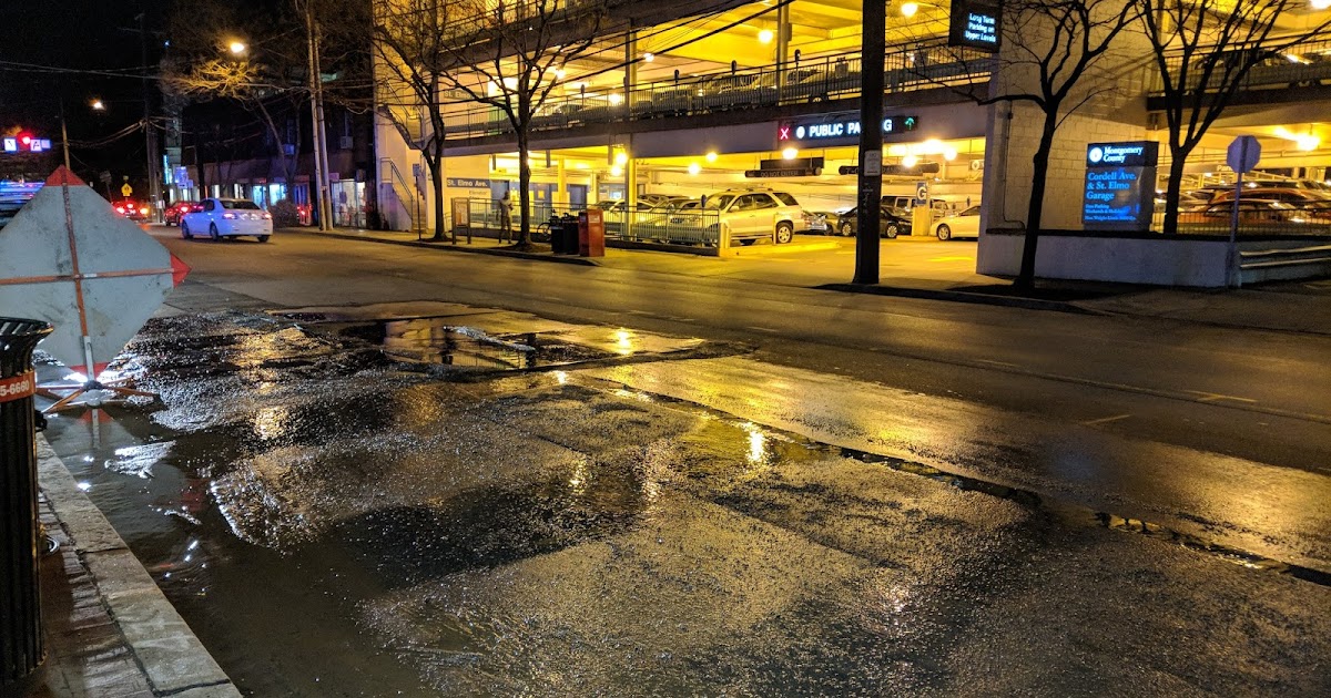Robert Dyer Bethesda Row Water main break again on St. Elmo Avenue