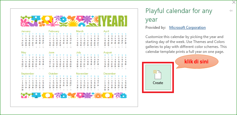 Membuat Kalender Tahunan Excel - ExcelManiacs