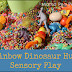 {Rainbow Dinosaur Hunt Sensory Play}