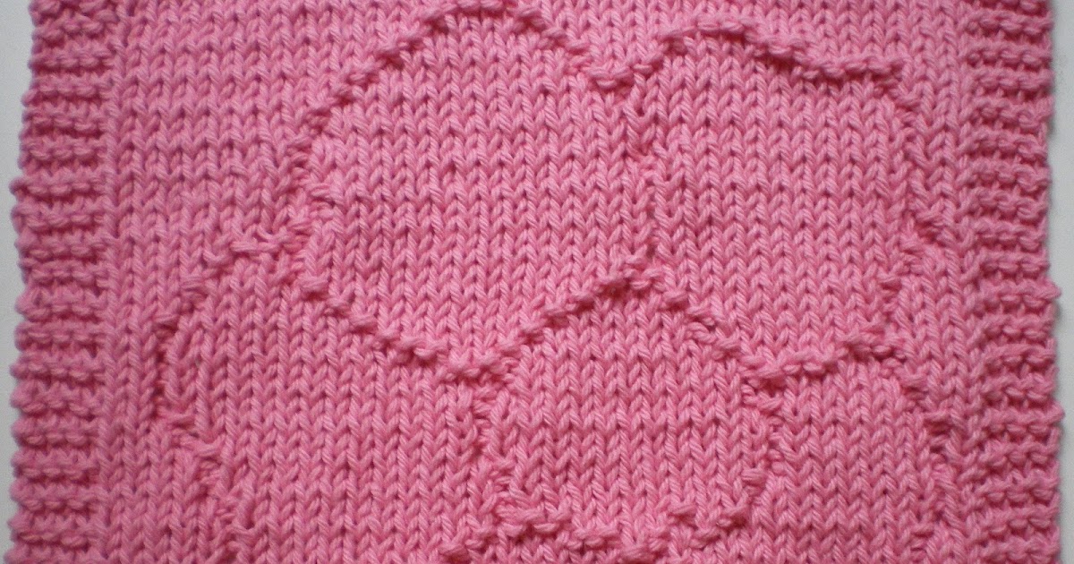 Knitting With Anne: Wild Rose Textured Dishcloth
