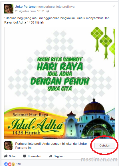 Bingkai Foto Idul Adha 2017 Frame Unik Profil Facebook Langkah