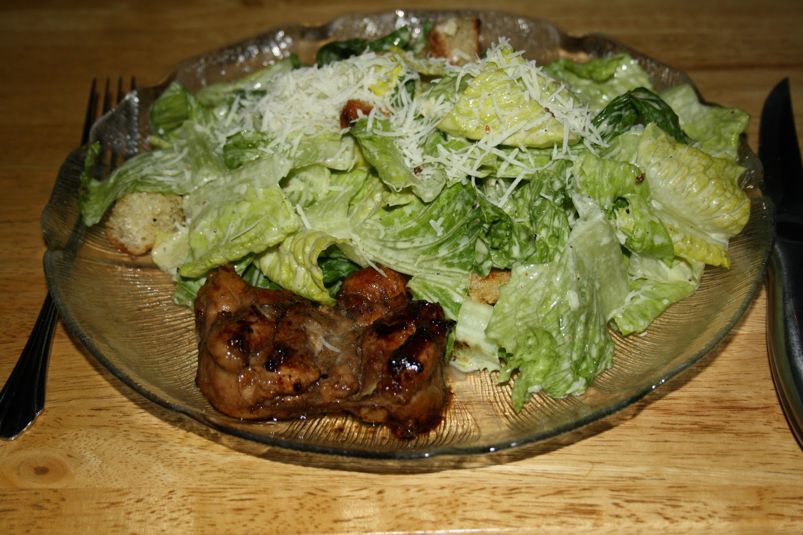 Eat Out In Every Night Chicken Thighs with Caesar Salad