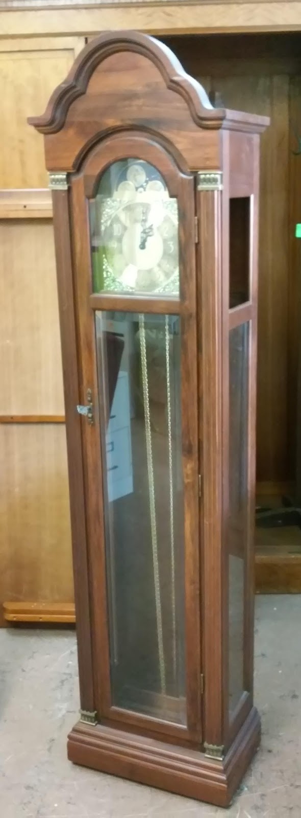 UHURU FURNITURE & COLLECTIBLES SOLD **REDUCED** Viking "Colonial Age" Grandfather Clock 40