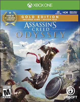 Assassins Creed Odyssey Game Cover Xbox One Gold Edition