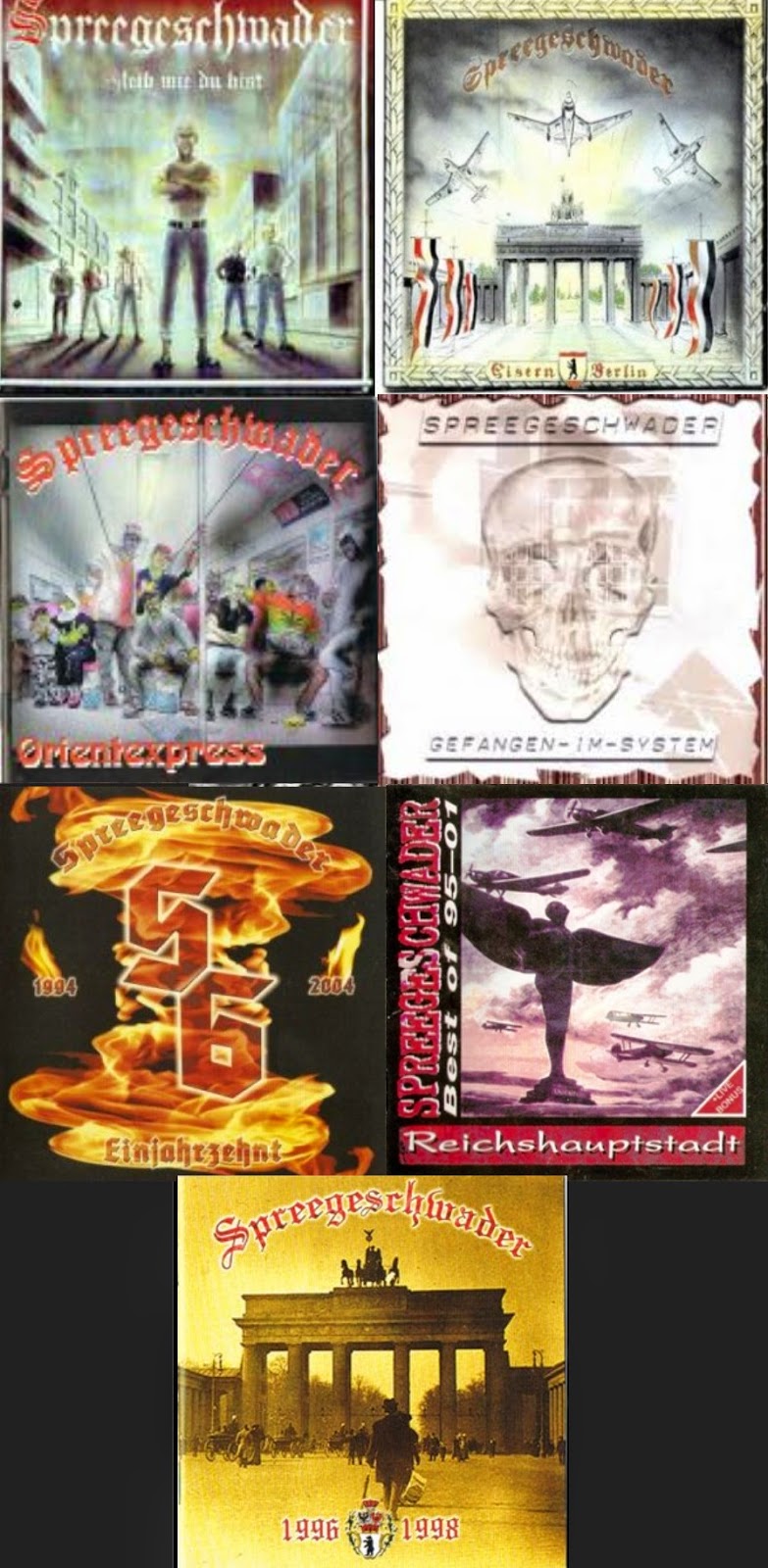 Rac Haine Rif: SPREEGESCHWADER - Discographie - 1996 à 2005
