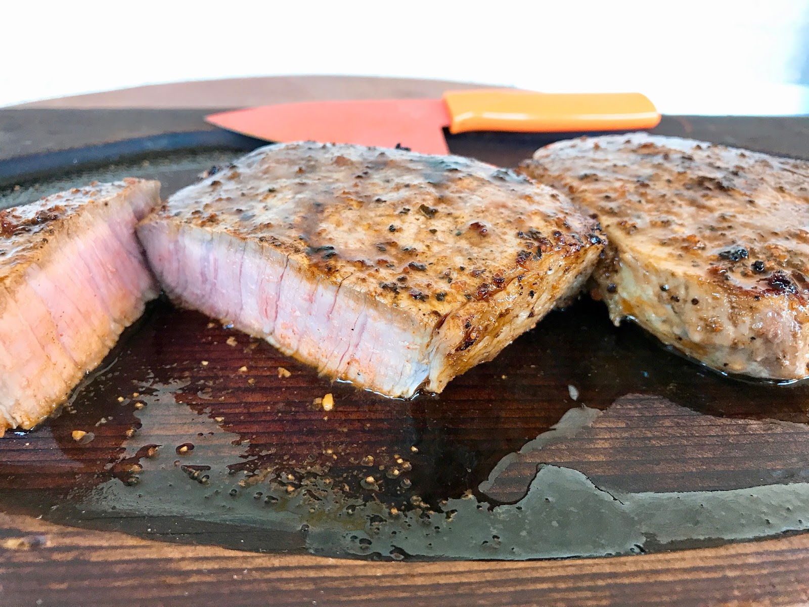 Mesquite Grilled Steak, Finished on a Cedar Plank