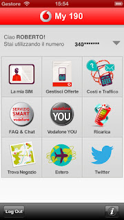 My 190, l'app ufficiale di Vodafone si aggiorna alla vers 