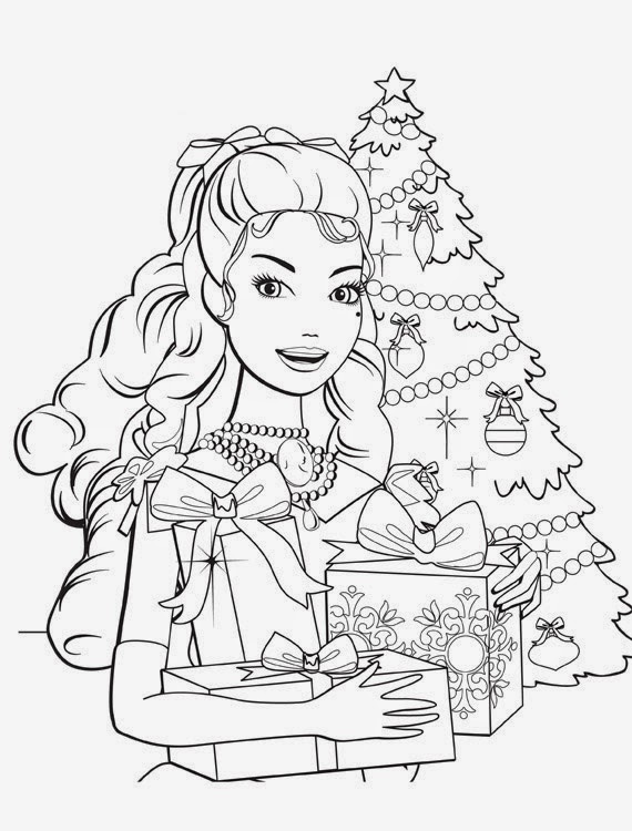 FUN amp LEARN Free worksheets for - Barbie In A Christmas Carol Coloring In Pages 1 