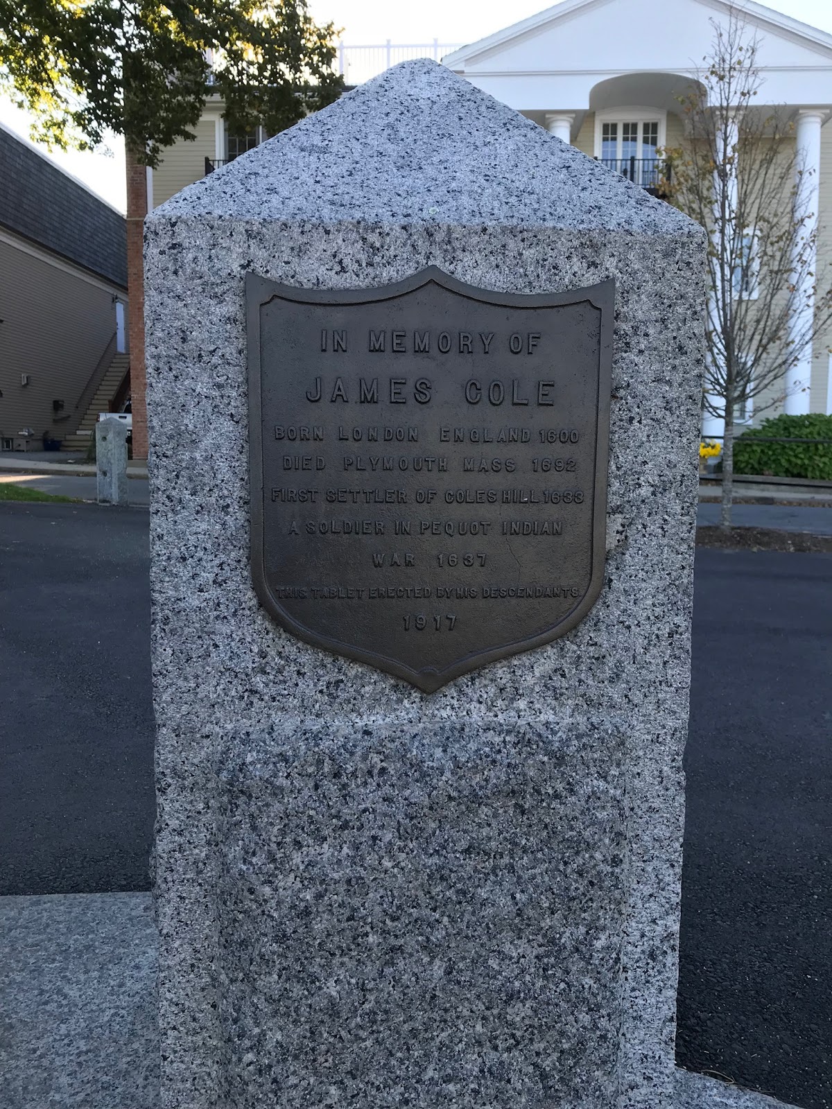 clmroots James Cole of Plymouth