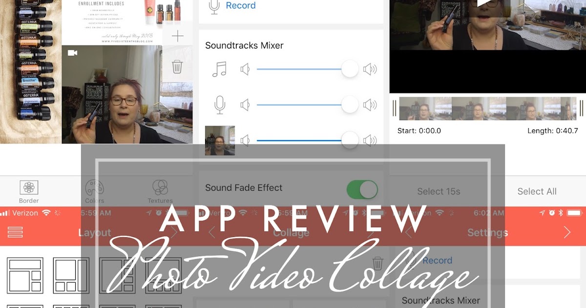 five sixteenths blog: App Review // Photo Video Collage (PVC) Pro