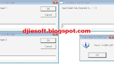 Mini Calculator Using VBScript