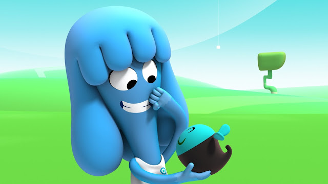 Una imagen más de los protagonistgas de la serie de dibujos animados Jelly Jamm