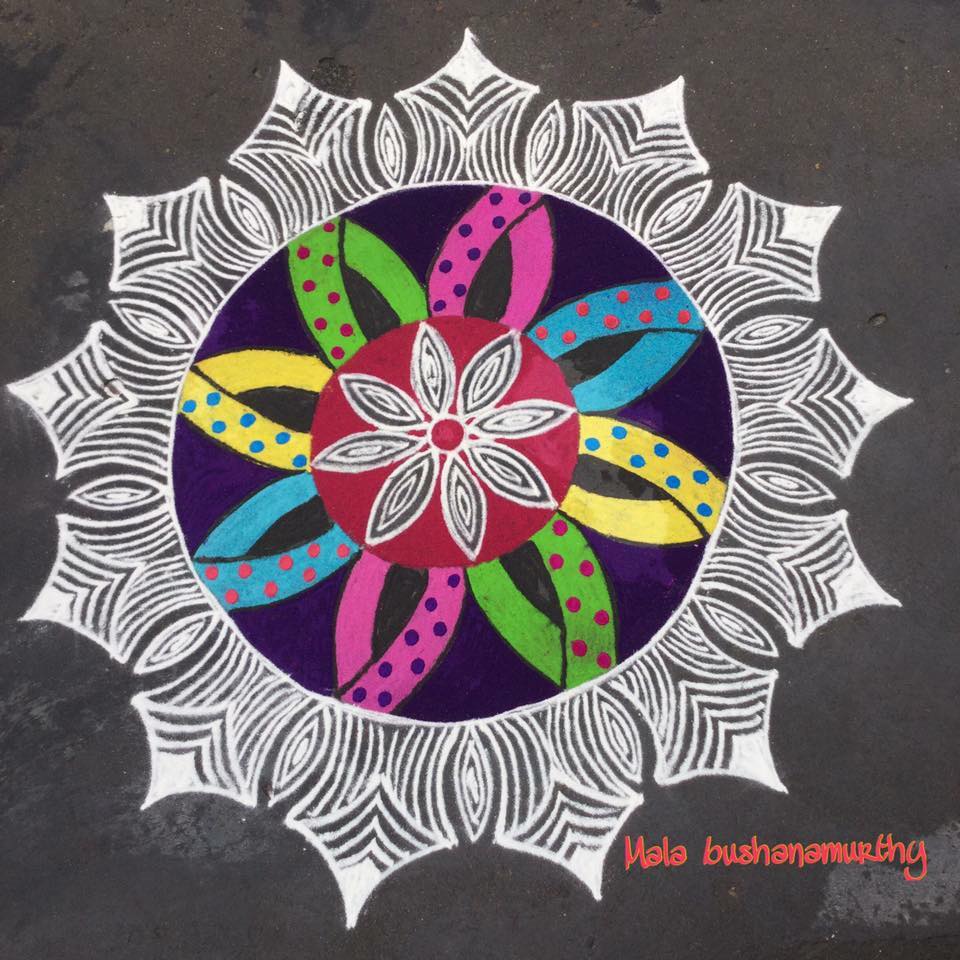 TELUGU WEB WORLD 17+ SWARNA'S FLORAL FLOWER BASKETS RANGOLI ART