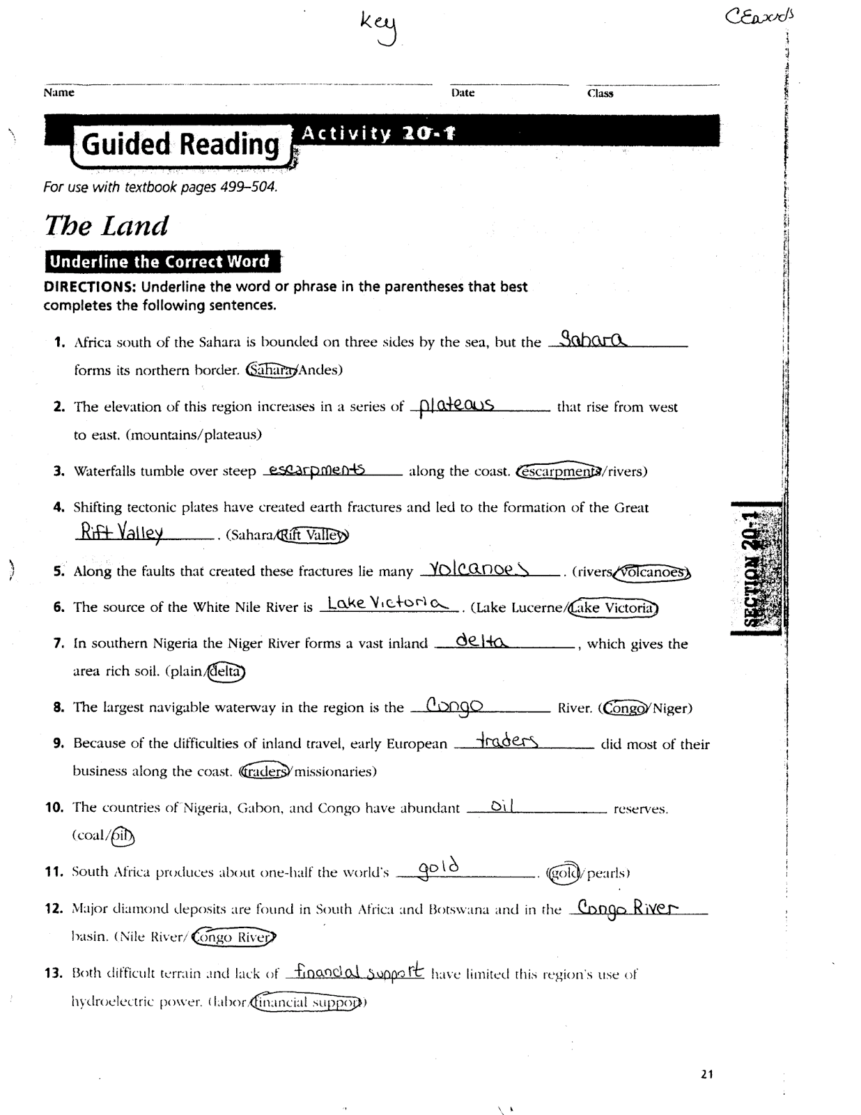 Mr. E's World Geography Page World Geography 2018 Chapter 19 Human