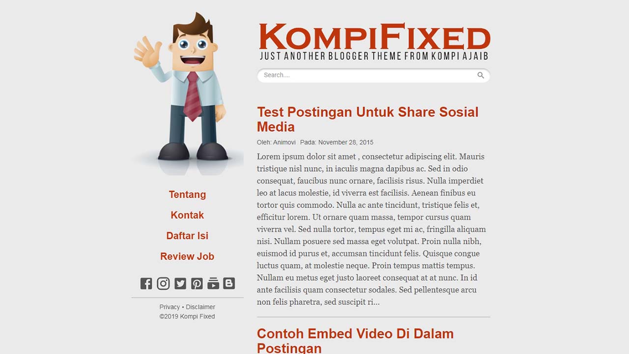 Premium Blogger Template Kompi Fixed Premium Blogger Template Kompi Fixed