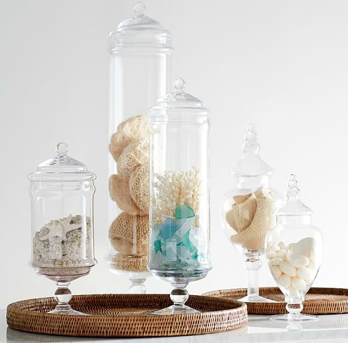 Apothecary Jars for Coastal Decor