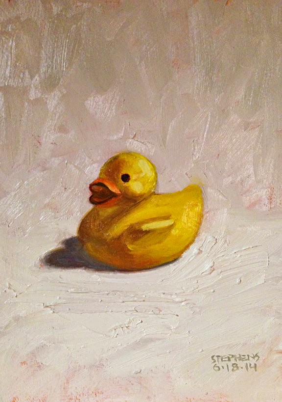 Daily Painting Rubber Duck 5x7