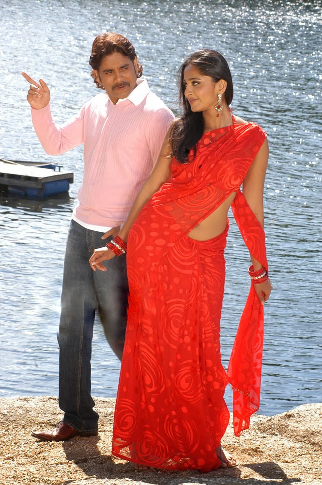 Anushka Shetty.com: Anushka Shetty and Nagarjuna Love Scene Stills