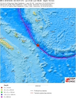Cutremur major cu magnitudinea de 7,5 grade in regiunea Noua Caledonie-Insulele Loialitatii