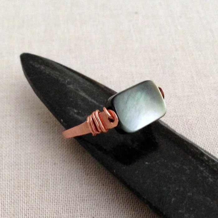 Free Tutorial, Hammered Wire Stick Ring: Lisa Yang's Jewelry Blog