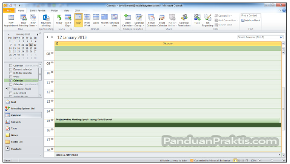 Mengintegrasikan Kalender Outlook Dengan Lync 2013