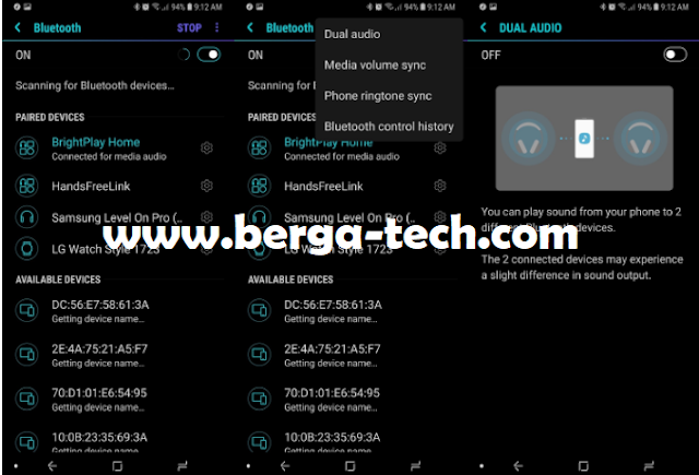 How to use Samsung Galaxy S9 with two Bluetooth devices at once