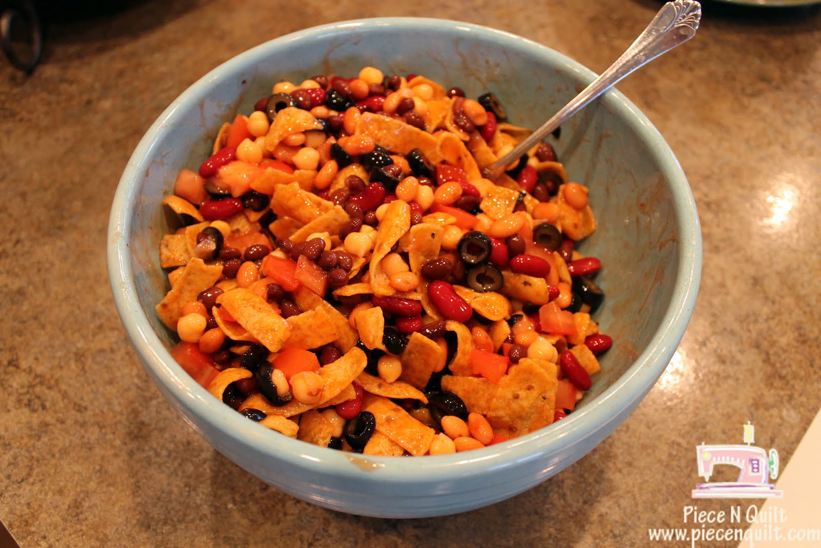 Piece N Quilt Bean & Frito Salad {sometimes I cook}