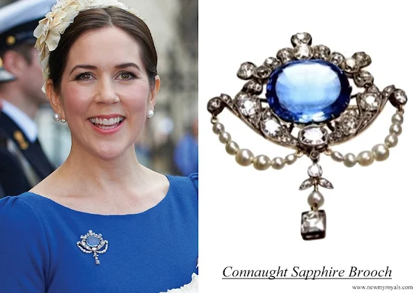Crown Princess Mary Connaught Sapphire Brooch