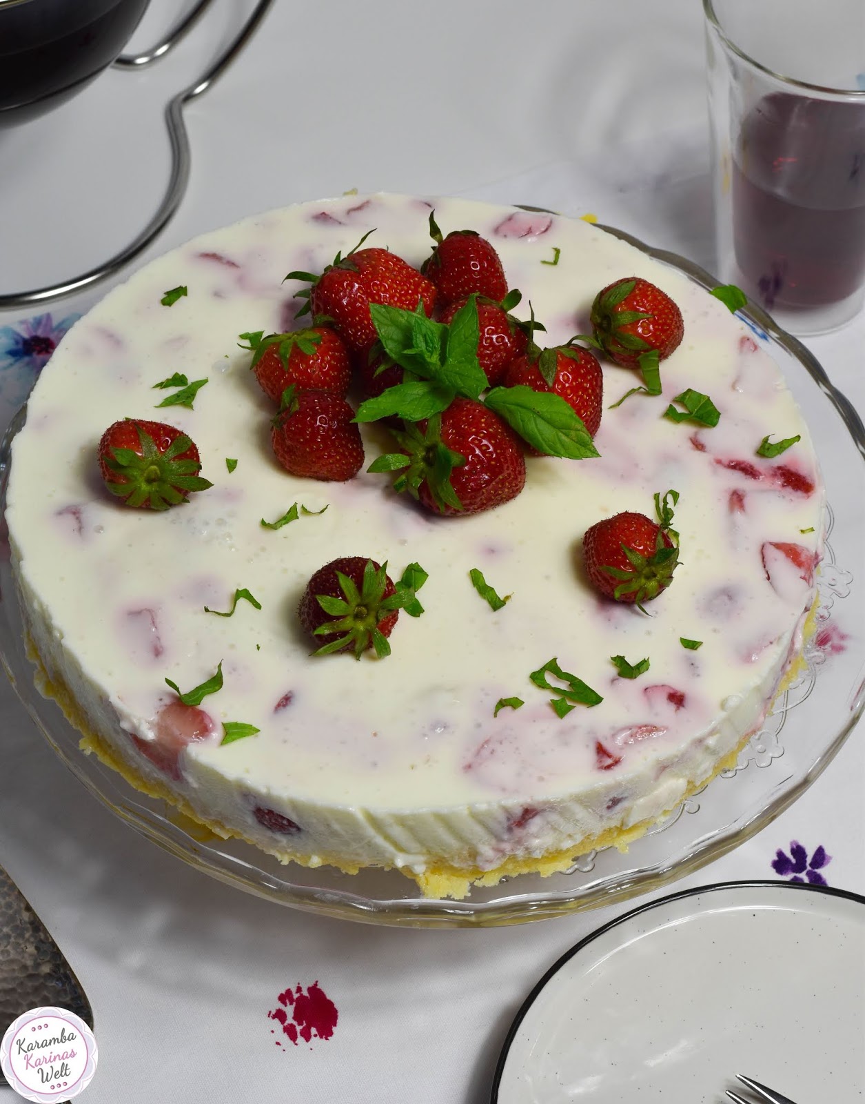 KarambaKarina&amp;#39;s Welt: Frischkäse-Erdbeer-Torte ohne Backen