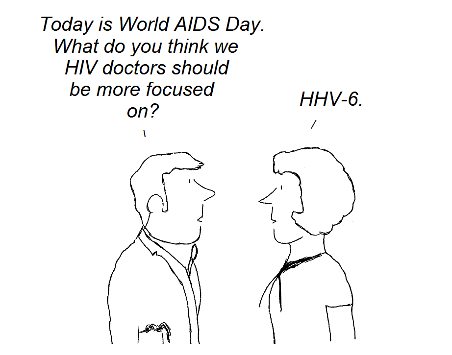 cartoon, AIDS, CFS,