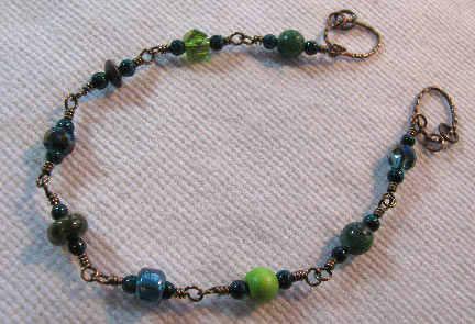 Bluebird Singing in the Dead of Night - a beaded necklace tutorial