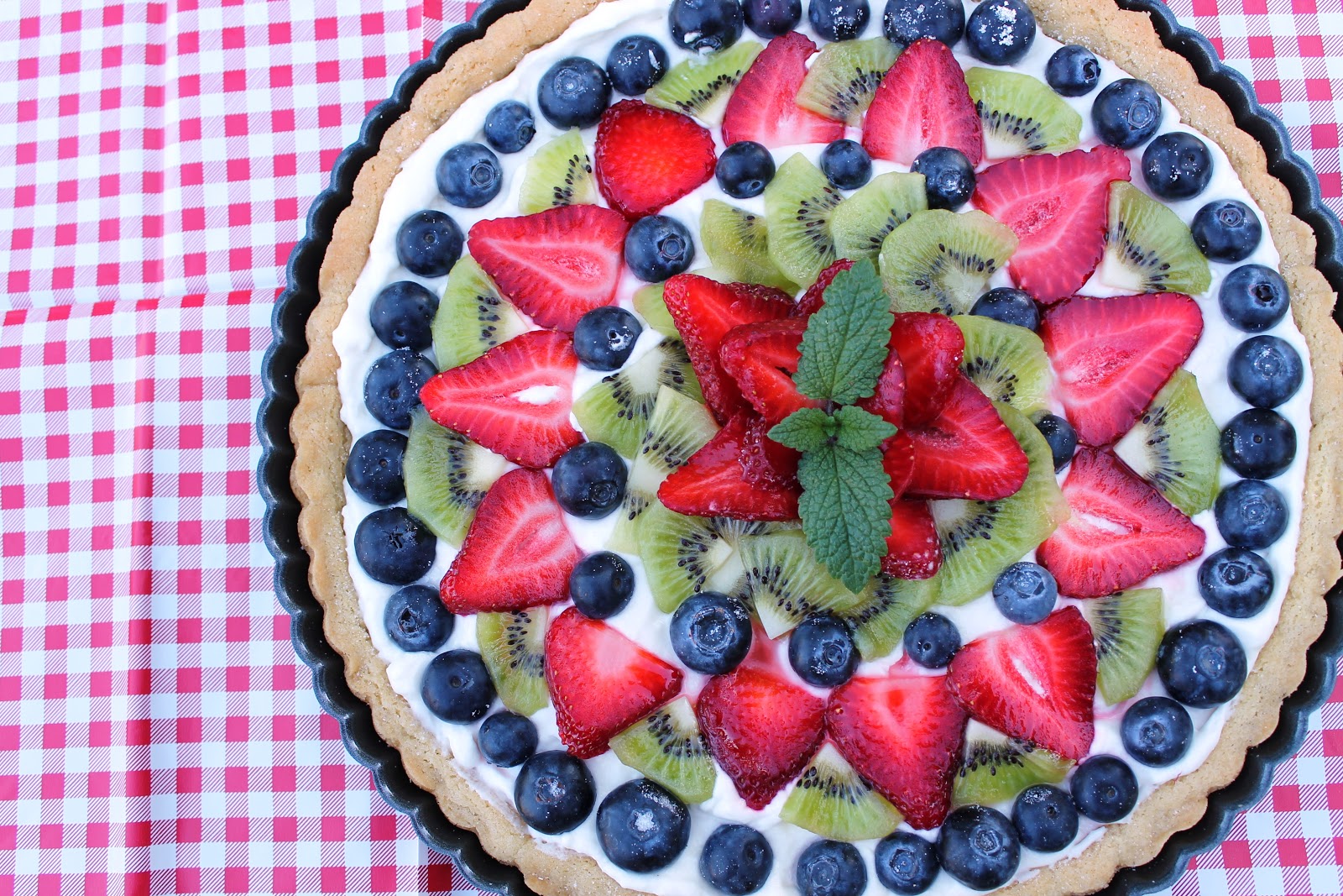 On Life and Lemons Fruit Pizza Tart
