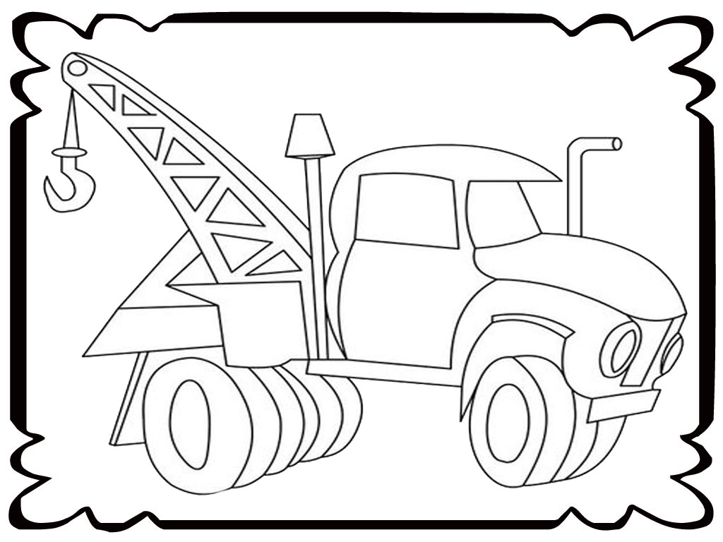 Free Tow Truck Coloring Pages Realistic Coloring Pages