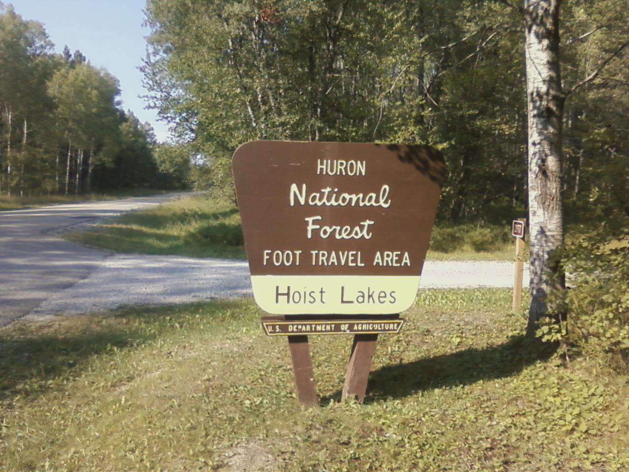 Jason's Jaunts HuronManistee National Forest Hoist Lake Foot Travel Area