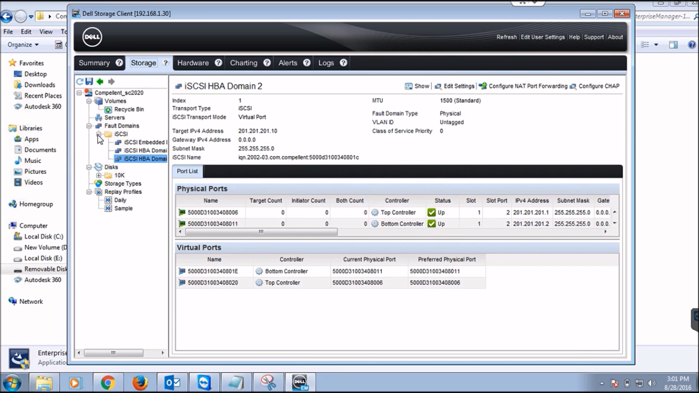 DELL Compellent SCv2000 Series Initial Configuration in less then 10