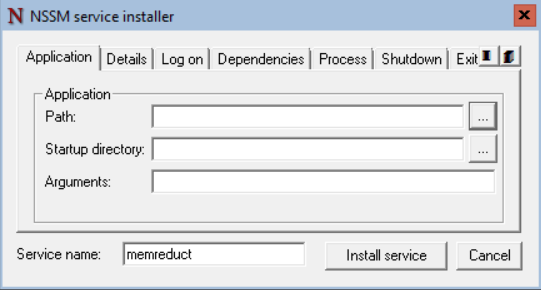 nssm service installer