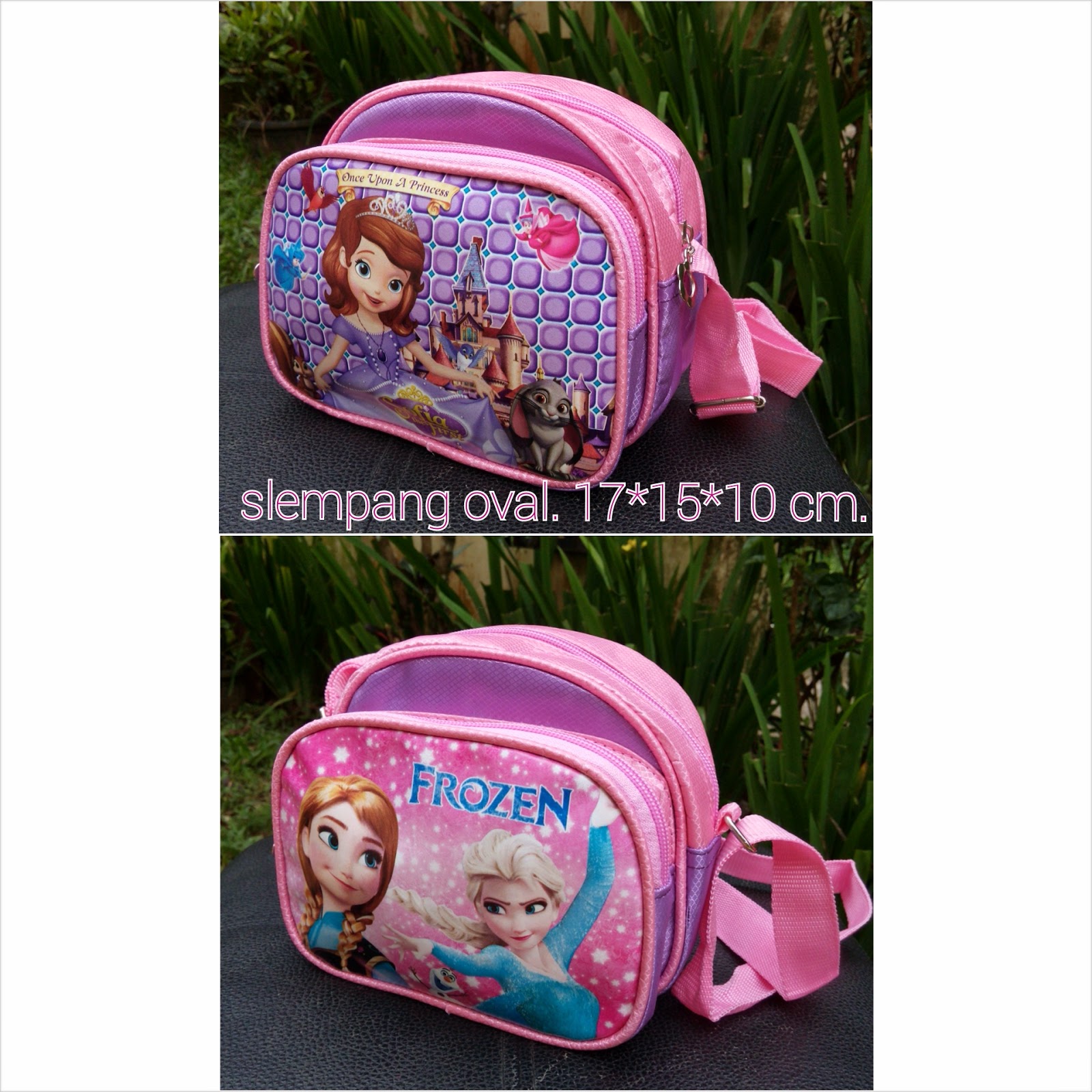 TAS SLEMPANG ANAK OVAL GAMBAR FROZEN | Abee's Kiosk: TAS SLEMPANG ANAK