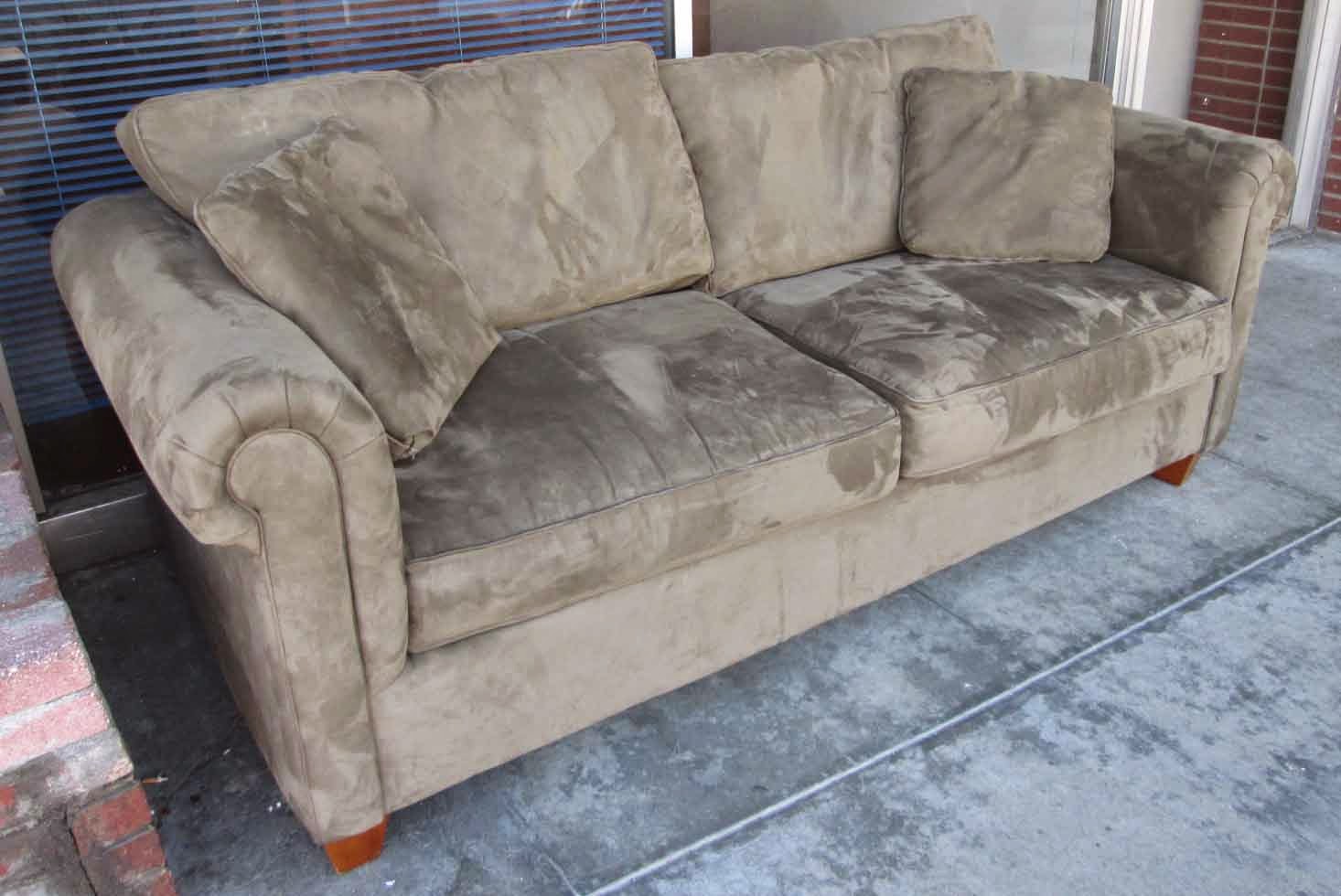 UHURU FURNITURE & COLLECTIBLES SOLD Microfiber Sofa by Bauhaus 175