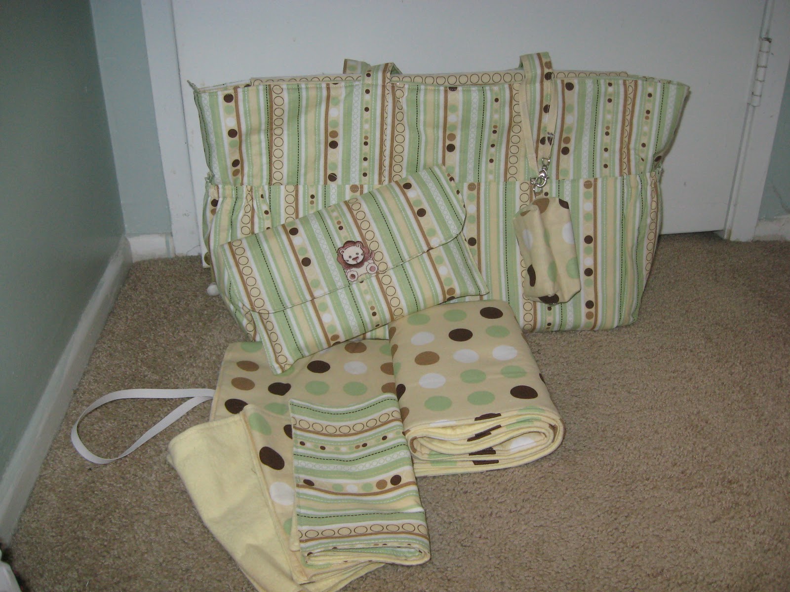 Sew Sew Simple Diaper Bag using a pattern