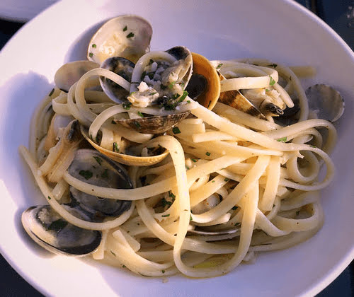 Garlic Infused Tagliatelle with Clams