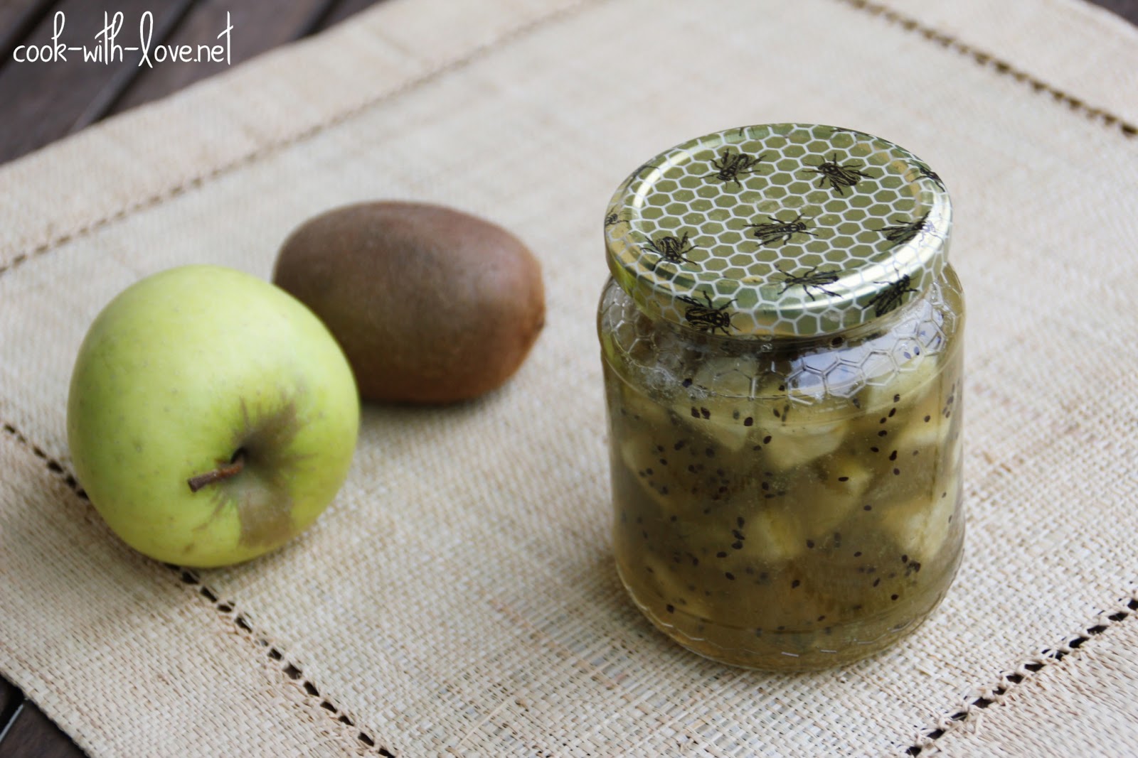 CONFITURE POMME KIWI AVEC OU SANS MAP Cook with love