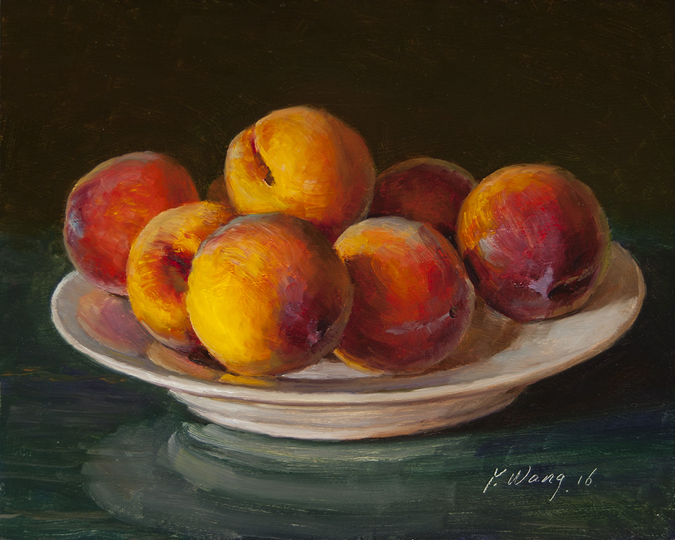 Peach Oil Painting