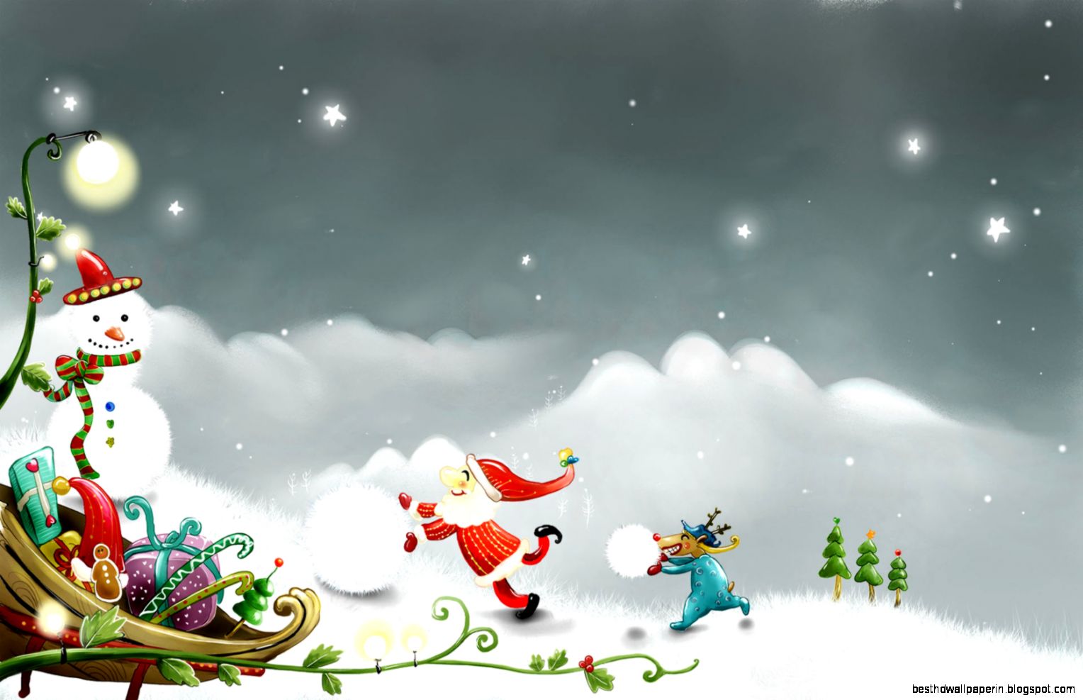 High Resolution Christmas Desktop