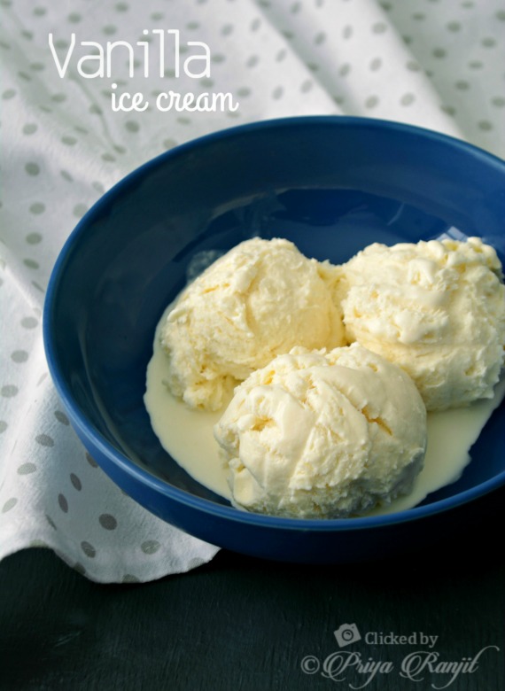Eggless Vanilla Icecream Recipe