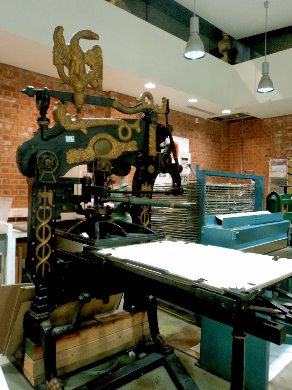Kasha's Shed all things print and beautiful Victorian Printing Press