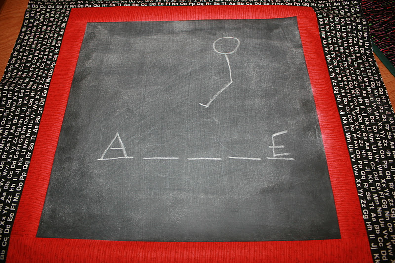 Buzzing and Bumbling Chalkboard Tablecloth Tutorial